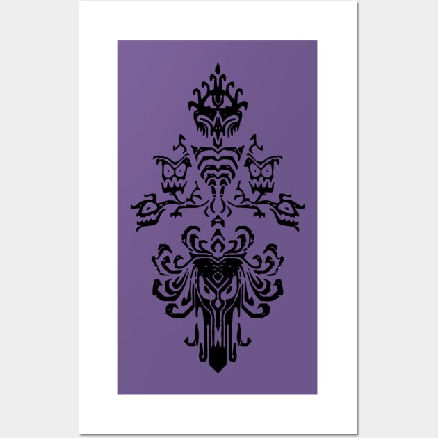 Haunted Mansion Wall Wall Art by mattrodz